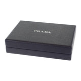 【Aランク】プラダ PRADA トライアングルロゴ 2MM0032D1QF0002 コインケース サフィアーノ ブラック シルバー金具 メンズ レディース【ISEYA】