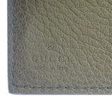 【Aランク】グッチ GUCCI ロゴ コンパクトウォレット ミニ 7316940E8IG3352 三つ折り財布 カーフ カーキ メンズ【ISEYA】