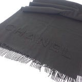 【Aランク】シャネル CHANEL ココマーク ストール マフラー AA7291_B04632_94305 ストール カシミヤ ブラック レディース ユニセックス【ISEYA】