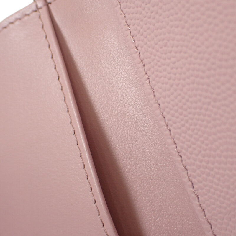 シャネル CHANEL スモールフラップウォレット AP4084 三つ折り財布 キャビアスキン ピンク ゴールド金具 レディース【中古】【Aランク】