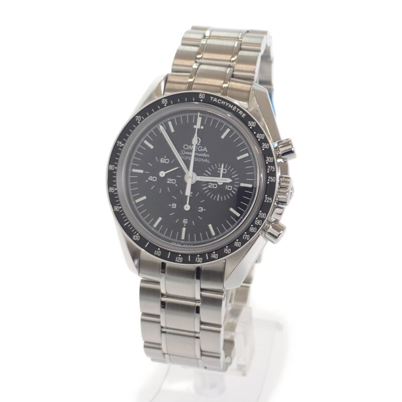 【中古】【並行輸入品】オメガ OMEGA スピードマスター ムーンウォッチ プロフェッショナ﻿ル 311.30.42.30.01.006 腕時計 ステンレススチール 手巻き ブラック文字盤 メンズ【Aランク】