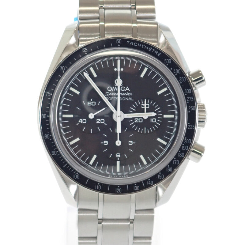 【商談中/対象者以外注文不可】【並行輸入品】オメガ OMEGA スピードマスター ムーンウォッチ プロフェッショナル 311.30.42.30.01.006 腕時計 ステンレススチール 手巻き ブラック文字盤 メンズ【中古】【Aランク】