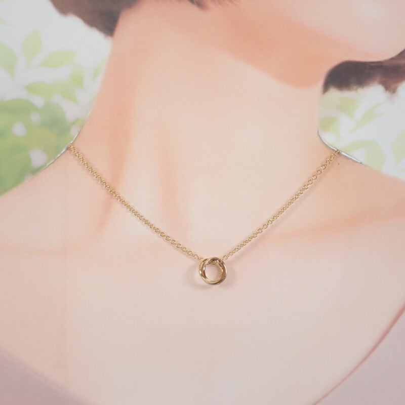 カルティエ CARTIER ベビー トリニティ B7006600 ネックレス K18イエローゴールド K18ピンクゴールド K18ホワイトゴールド レディース【中古】【Aランク】
