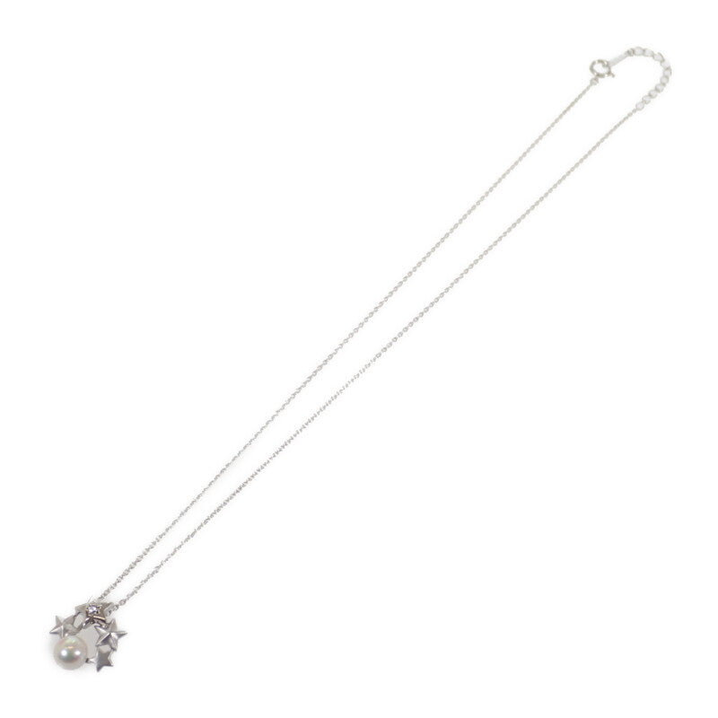 タサキ TASAKI パールペンダント ネックレス K18ホワイトゴールド