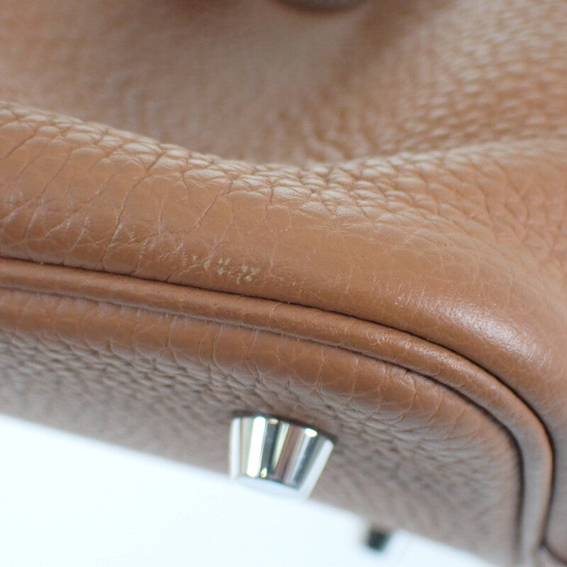 エルメス HERMES ピコタンロック MM H060991CK37 ハンドバッグ トリヨンクレマンス ゴールド シルバー金具 レディース【中古】【ABランク】