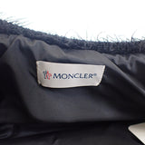 【Sランク】モンクレール MONCLER カーディガン 背面ダウン J20939B00007_M4392 ノーカラージャケット ウール ナイロン ダウン フェザー ブラック ゴールド金具 S レディース【ISEYA】