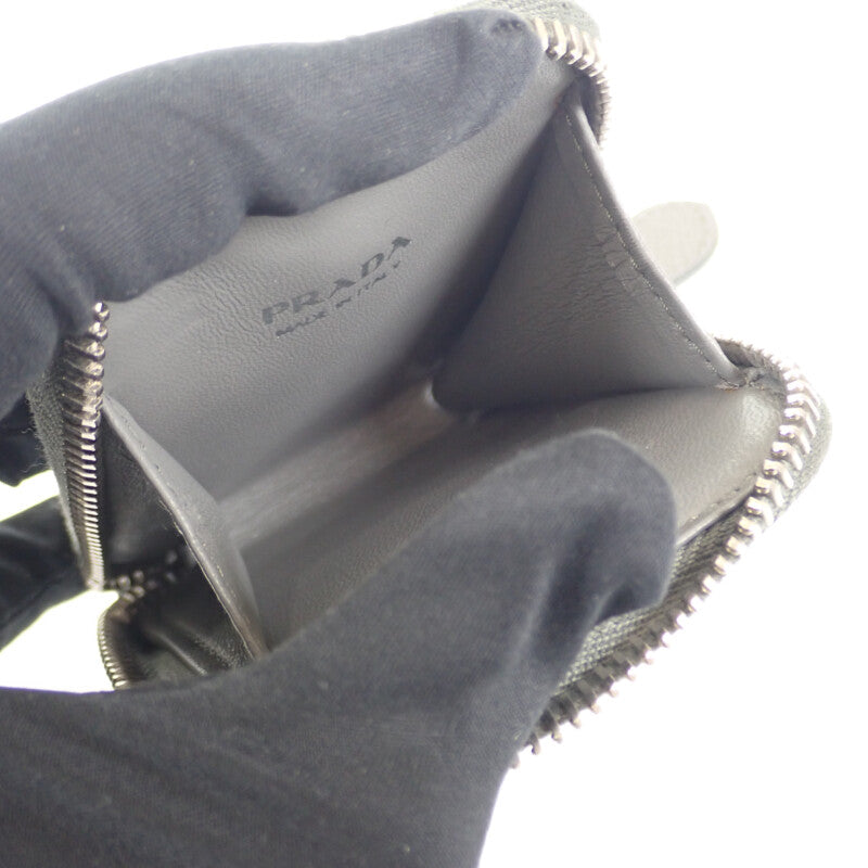 プラダ PRADA ガレリア スモールバッグ 1BA296_NZV_F0480 2WAYバッグ ショルダーバッグ サフィアーノ グレー レディース【中古】【Aランク】