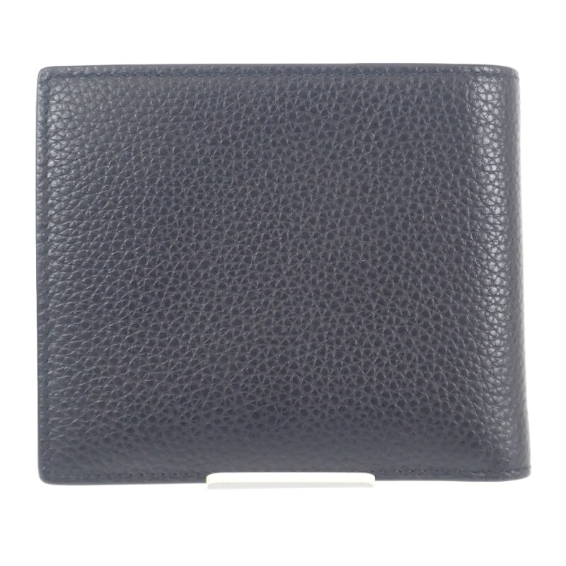 ディオール Dior CD Icon ウォレット 2ESBC027CDI_H00N 二つ折り財布 グレインカーフレザー ブラック メンズ【中古】【Aランク】