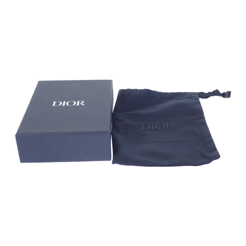 ディオール Dior CD Icon ウォレット 2ESBC027CDI_H00N 二つ折り財布 グレインカーフレザー ブラック メンズ【中古】【Aランク】