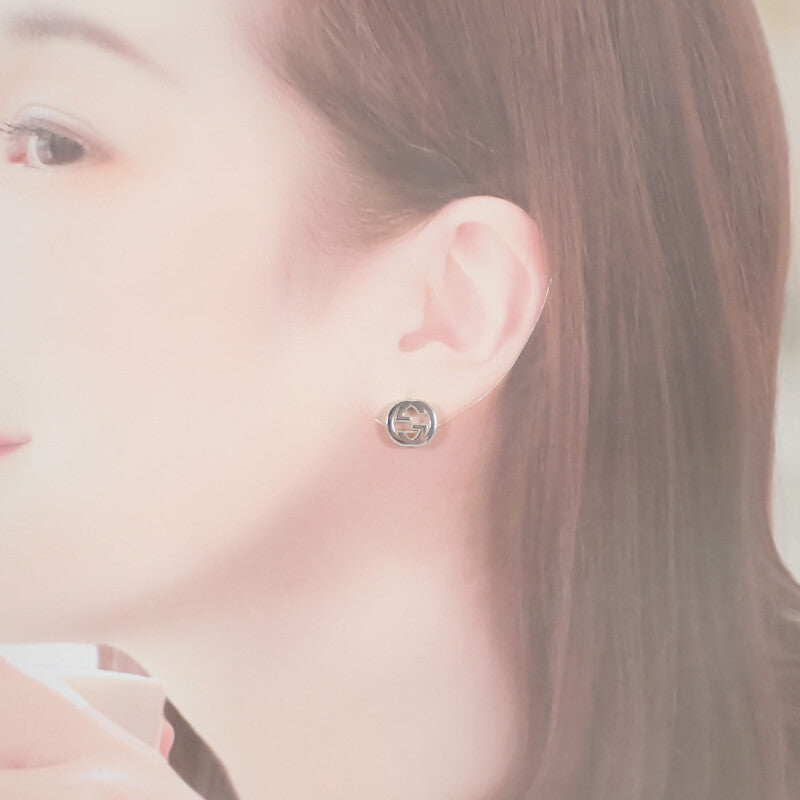 GUCCI グッチインターロッキング スタッズピアス 楽天市場】グッチ ピアス GUCCI スタッズピアス シルバー エングレー