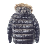 【Aランク】モンクレール MONCLER MAYA G20911A00171 ダウンジャケット ナイロン コヨーテファー ブラック 1 メンズ【ISEYA】