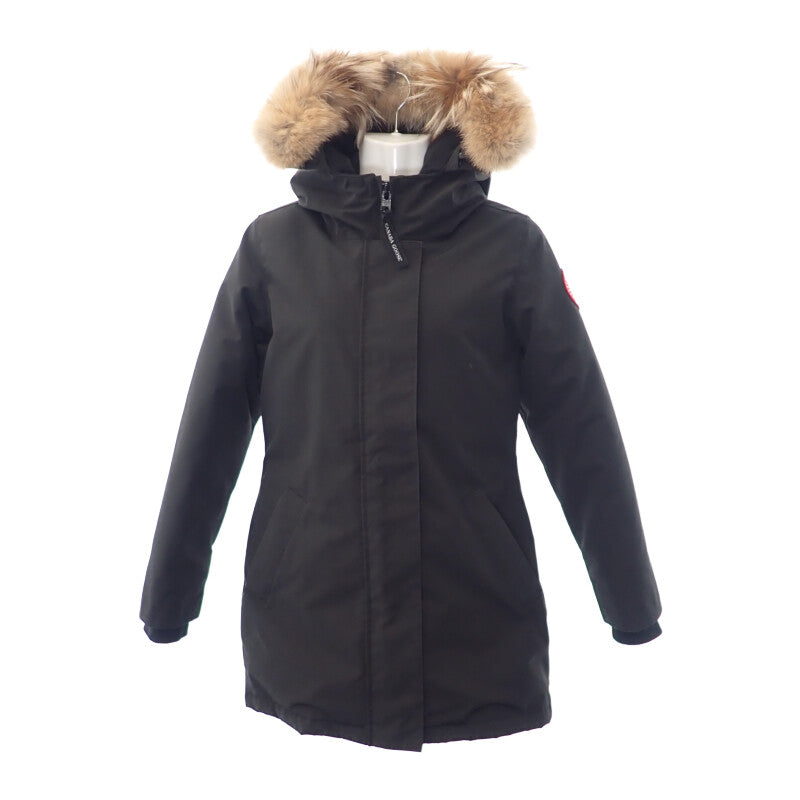 【ABランク】カナダグース CANADA GOOSE VICTORIA PARKA 3037LA ダウンジャケット ポリエステル ブラック S レディース【ISEYA】