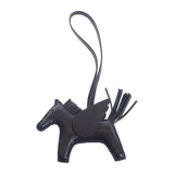 エルメス HERMES ロデオペガサス PM W刻印 バッグチャーム アニョーミロ ブラック ソーブラック レディース メンズ【中古】【SAランク】