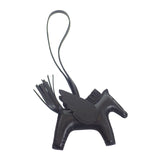 エルメス HERMES ロデオペガサス PM W刻印 バッグチャーム アニョーミロ ブラック ソーブラック レディース メンズ【中古】【SAランク】