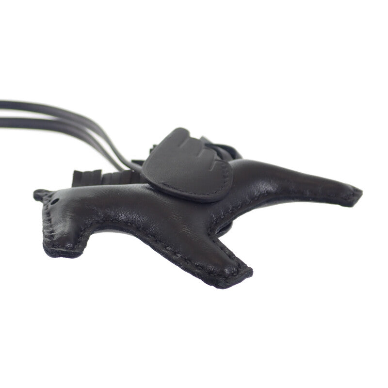 エルメス HERMES ロデオペガサス PM W刻印 バッグチャーム アニョーミロ ブラック ソーブラック レディース メンズ【中古】【SAランク】