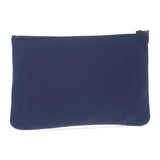 【中古】エルメス HERMES トゥルースフラット MM ネオバン ポーチ ナイロン ポリウレタン ネイビー  レディース【ABランク】