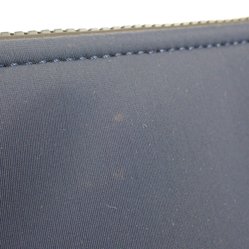 【中古】エルメス HERMES トゥルースフラット MM ネオバン ポーチ ナイロン ポリウレタン ネイビー  レディース【ABランク】