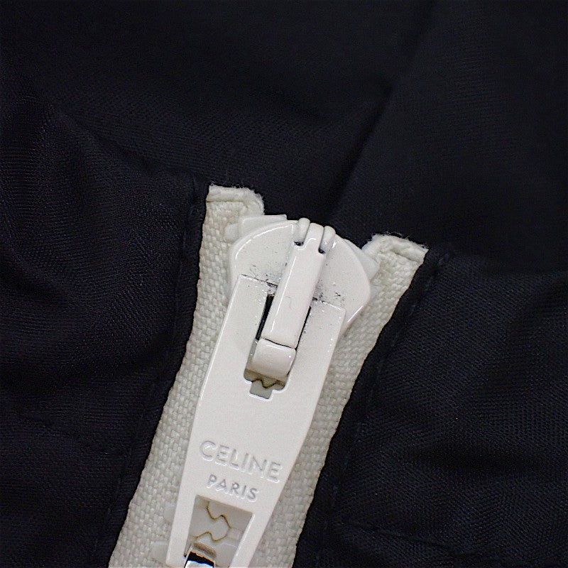 セリーヌ CELINE フロントロゴ アノラックパーカー 2W531495M.38NO マウンテンパーカー ナイロン ブラック 46 メンズ【中古】【ABランク】