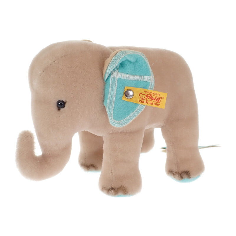 ティファニー TIFFANY&Co. シュタイフ Steiff ゾウ ぬいぐるみ 683800 その他雑貨 コットン モヘア ベージュ ブルー キッズ【中古】【SAランク】