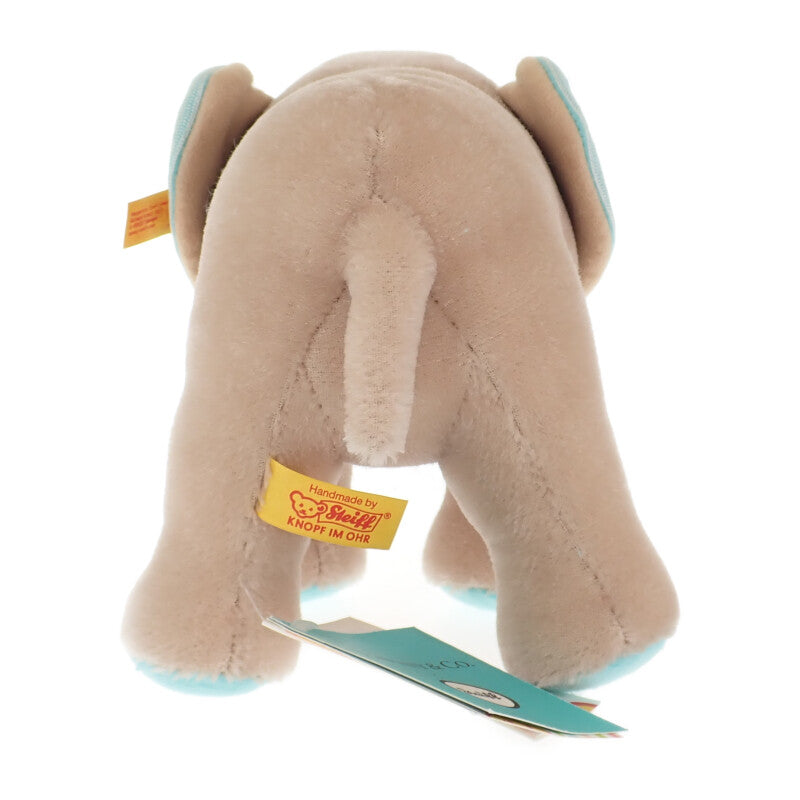 ティファニー TIFFANY&Co. シュタイフ Steiff ゾウ ぬいぐるみ 683800 その他雑貨 コットン モヘア ベージュ ブルー キッズ【中古】【SAランク】