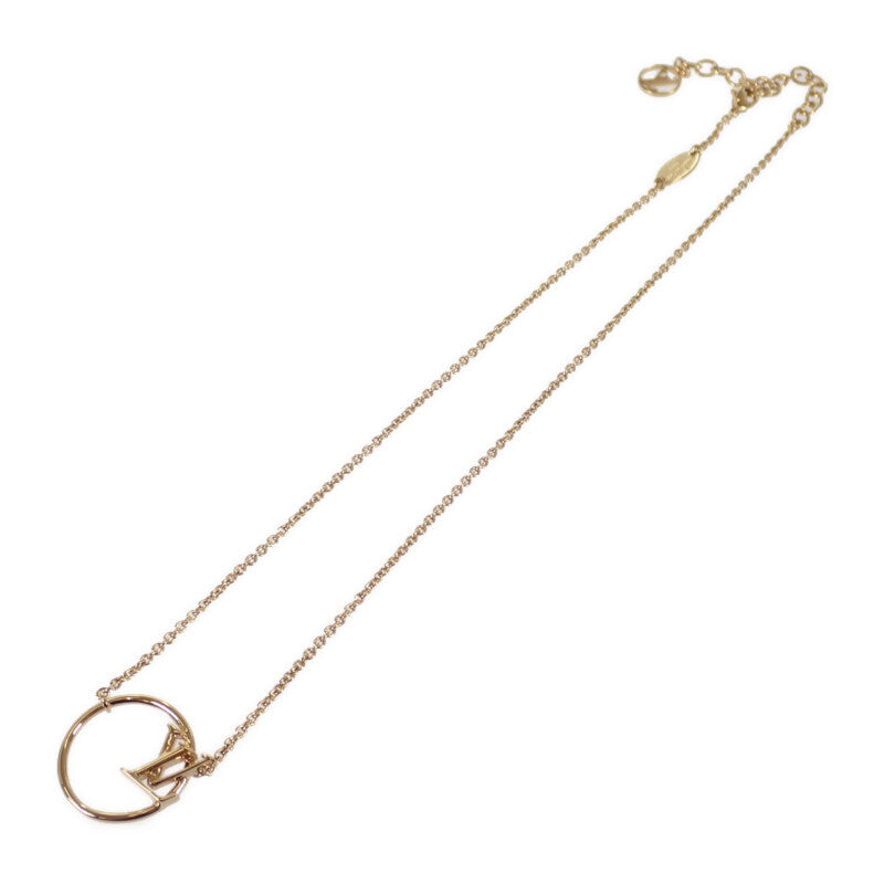 ルイヴィトン LOUIS VUITTON LVエクリプス M00762 ネックレス メタル ゴールド レディース【中古】【Aランク】