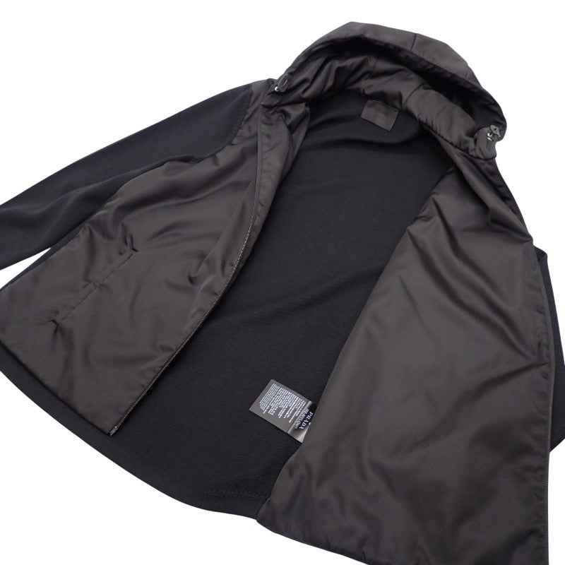 プラダ PRADA ニット切替ジャケット Re-Nylon 中綿 54 UMG026 ブルゾン
