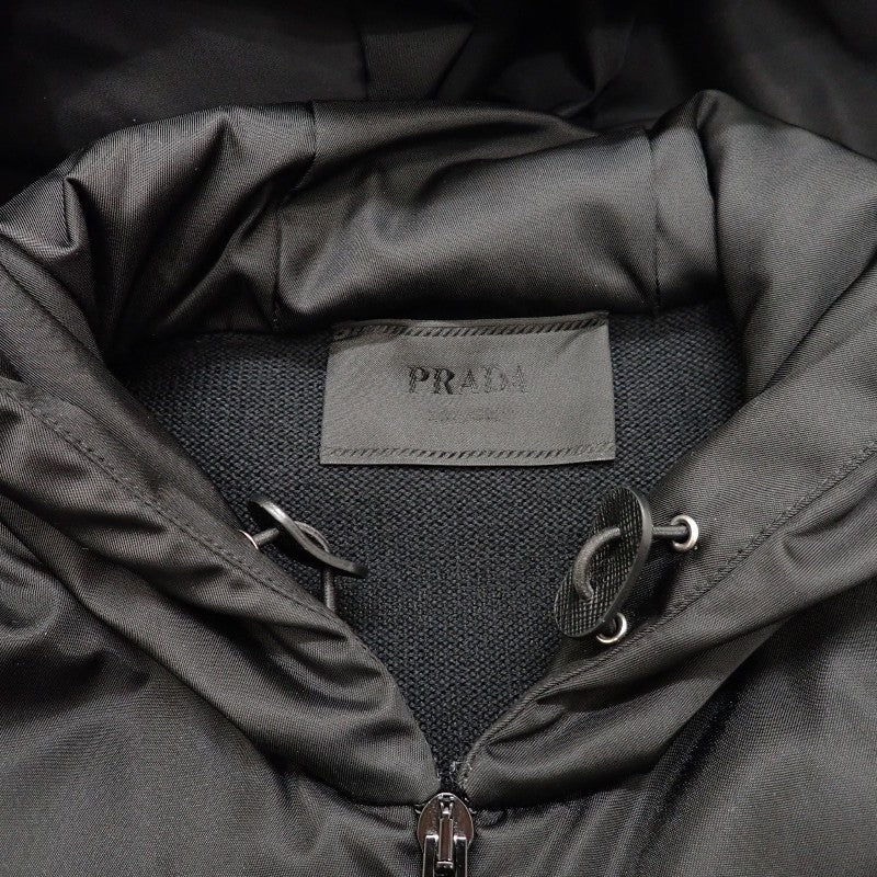 プラダ PRADA ニット切替ジャケット Re-Nylon 中綿 54 UMG026 ブルゾン
