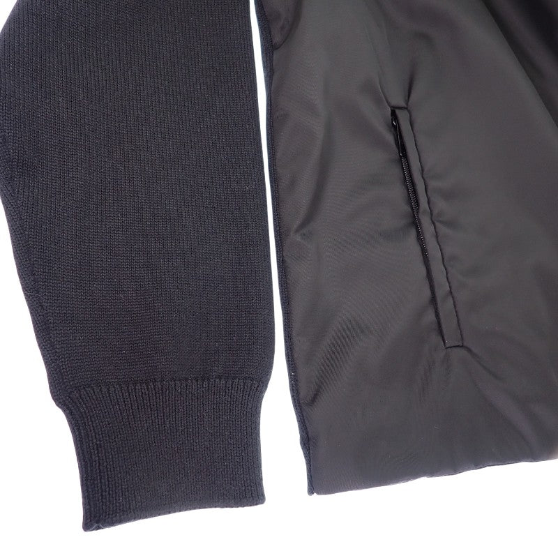 プラダ PRADA ニット切替ジャケット Re-Nylon 中綿 54 UMG026 ブルゾン