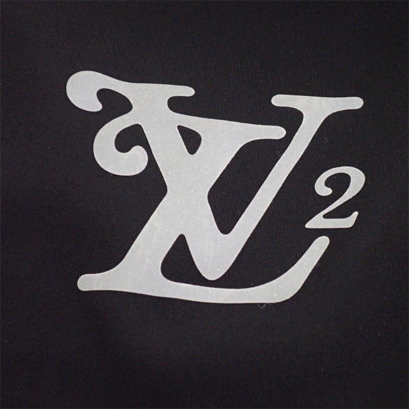 ルイヴィトン LOUIS VUITTON Louis Vuitton × NIGO リフレクティブ LVロゴ ジップアップパーカー L パーカー ポリエステル ナイロン ブラック メンズ【中古】【ABランク】