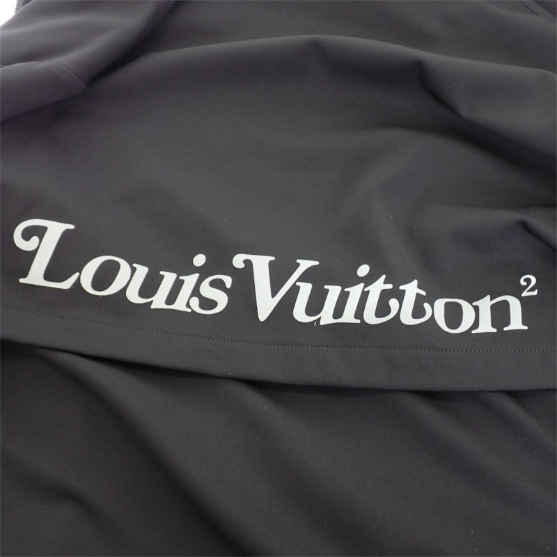 ルイヴィトン LOUIS VUITTON Louis Vuitton × NIGO リフレクティブ LVロゴ ジップアップパーカー L パーカー ポリエステル ナイロン ブラック メンズ【中古】【ABランク】