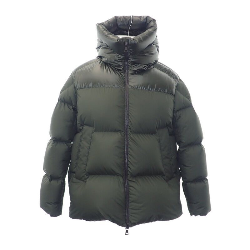 【中古】モンクレール MONCLER DAMAVAND GIUBBOTTO ダウンジャケット H20911A00234_54A81 ダウンジャケット ポリエステル オリーブグリーン カーキ ブラック金具 1 メンズ【ABランク】