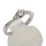 ラザール LAZARE  ヴァイン リング Pt950プラチナ 9号 ダイヤモンド レディース【中古】【Aランク】