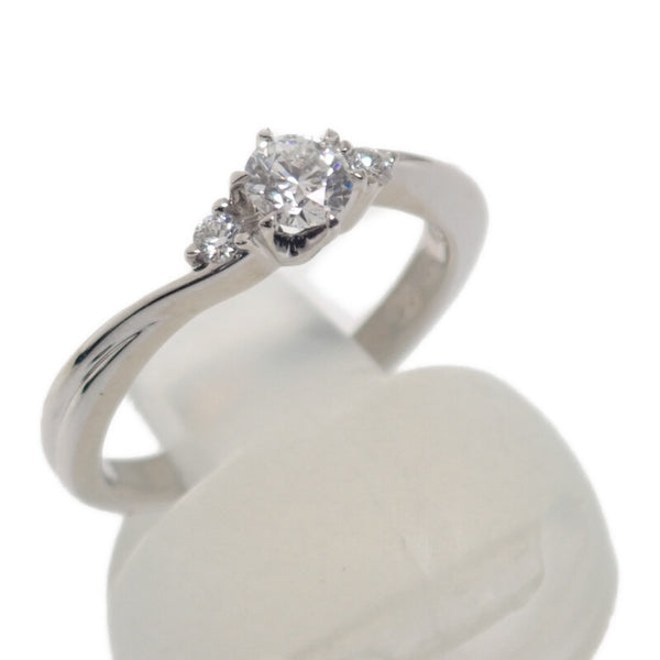 ラザール LAZARE  ヴァイン リング Pt950プラチナ 9号 ダイヤモンド レディース【中古】【Aランク】