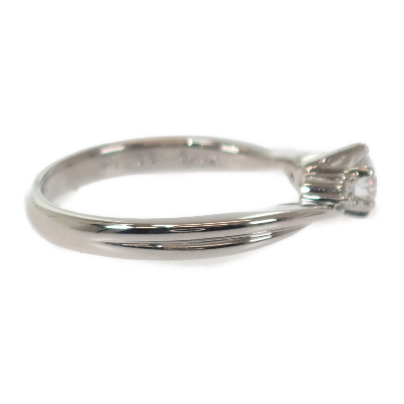 ラザール LAZARE  ヴァイン リング Pt950プラチナ 9号 ダイヤモンド レディース【中古】【Aランク】