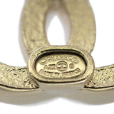 【中古】シャネル CHANEL ダブルココマーク ピアス メタル クリスタル ゴールド ブラック A22B刻印 レディース【Aランク】