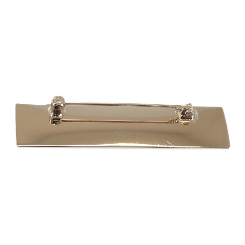 シャネル CHANEL ロゴプレート B21B刻印 ブローチ メタル ゴールド レディース メンズ【中古】【Aランク】