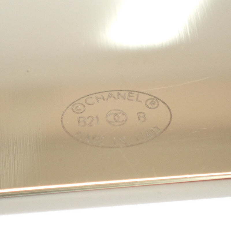 シャネル CHANEL ロゴプレート B21B刻印 ブローチ メタル ゴールド レディース メンズ【中古】【Aランク】