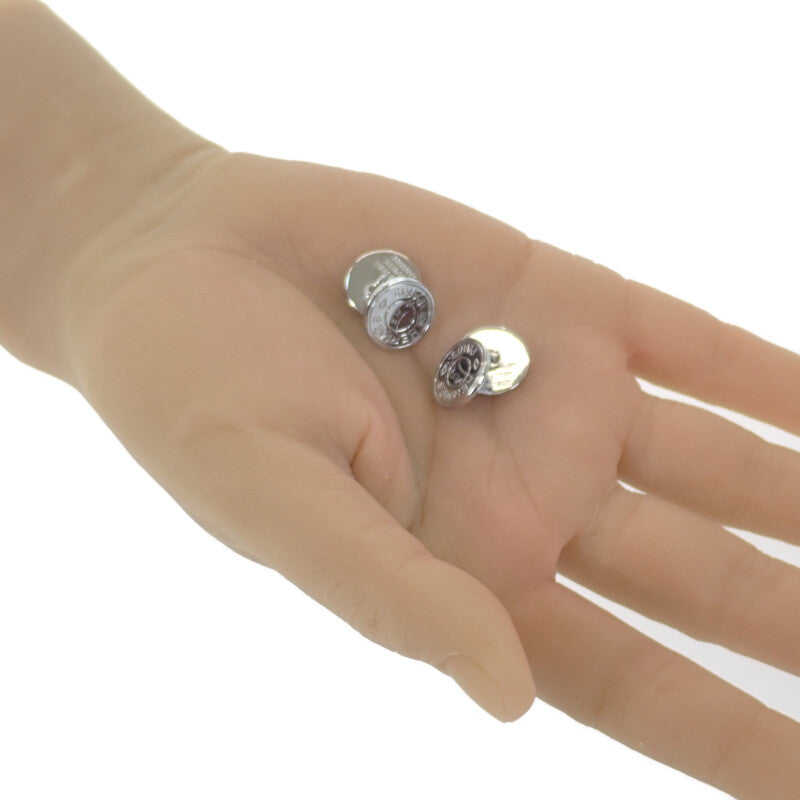 エルメス シルバー カフス  HERMES HERMES（エルメス） 美品 HERMES Hロゴ カフス カフスボタン