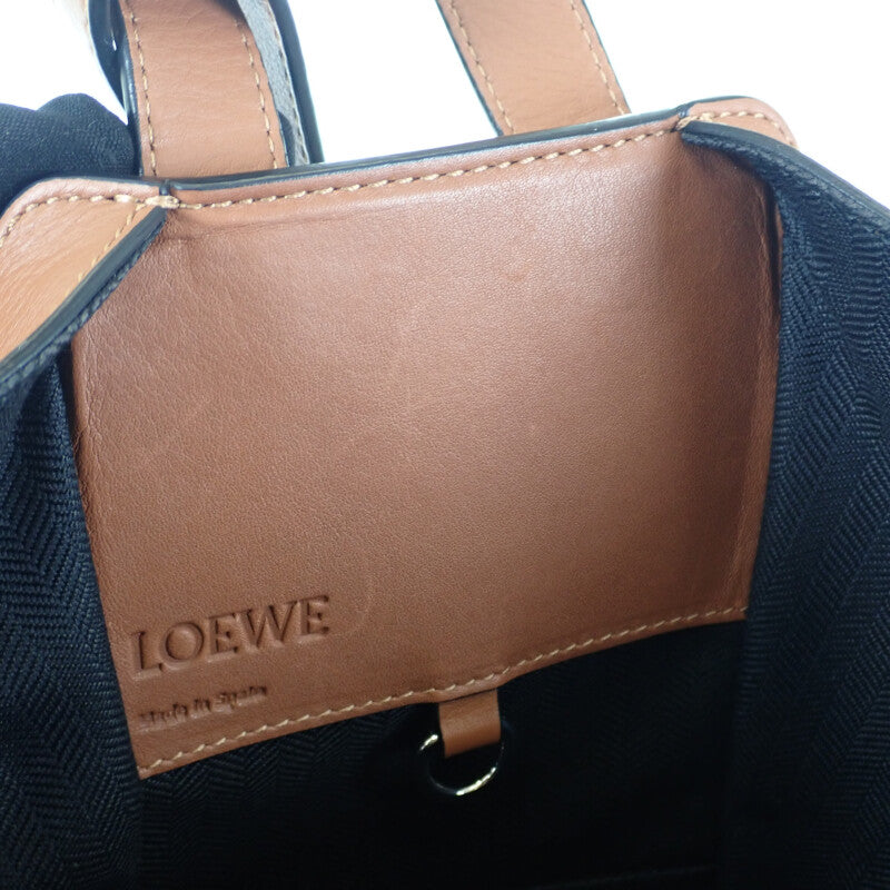 ロエベ LOEWE ハンモックバッグ スモール 387.30.S35 2WAYバッグ ハンドバッグ ショルダーバッグ クラシックカーフ タン レディース【中古】【Aランク】