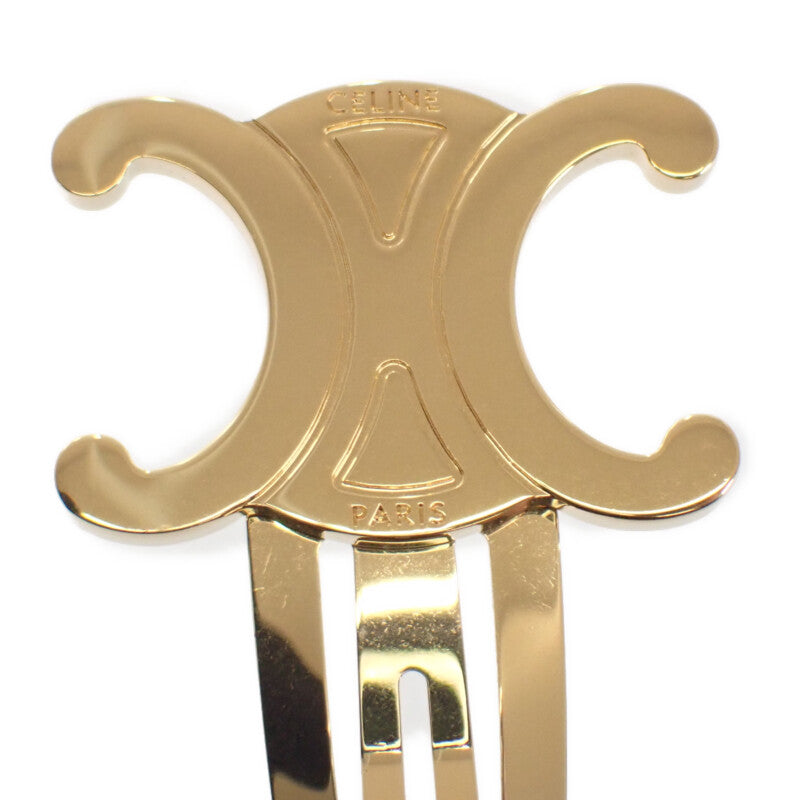 CELINE スナップヘアクリップ 2つセット ゴールド CELINE】トリオンフ スナップヘアクリップ 2点セット (CELINE/ヘア