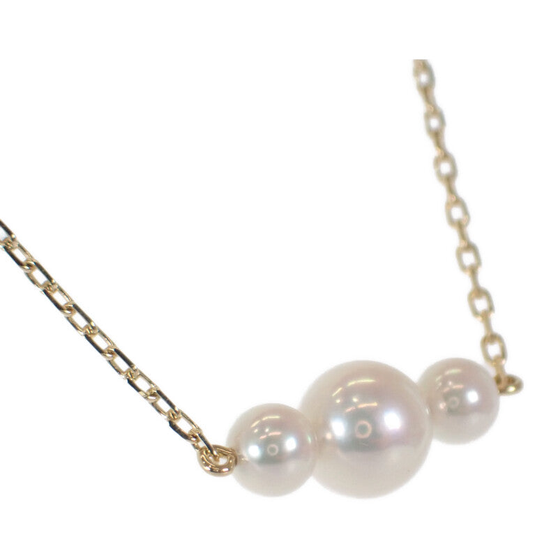 ミキモト MIKIMOTO パール ネックレス K18イエローゴールド アコヤ真珠 レディース【中古】【Aランク】