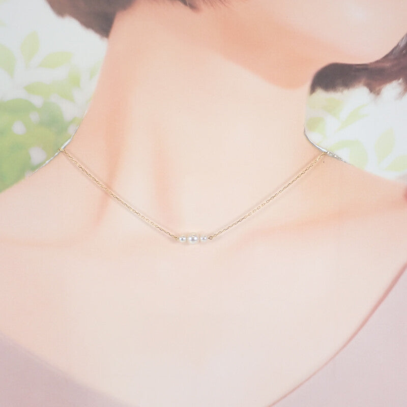 ミキモト MIKIMOTO パール ネックレス K18イエローゴールド アコヤ真珠 レディース【中古】【Aランク】