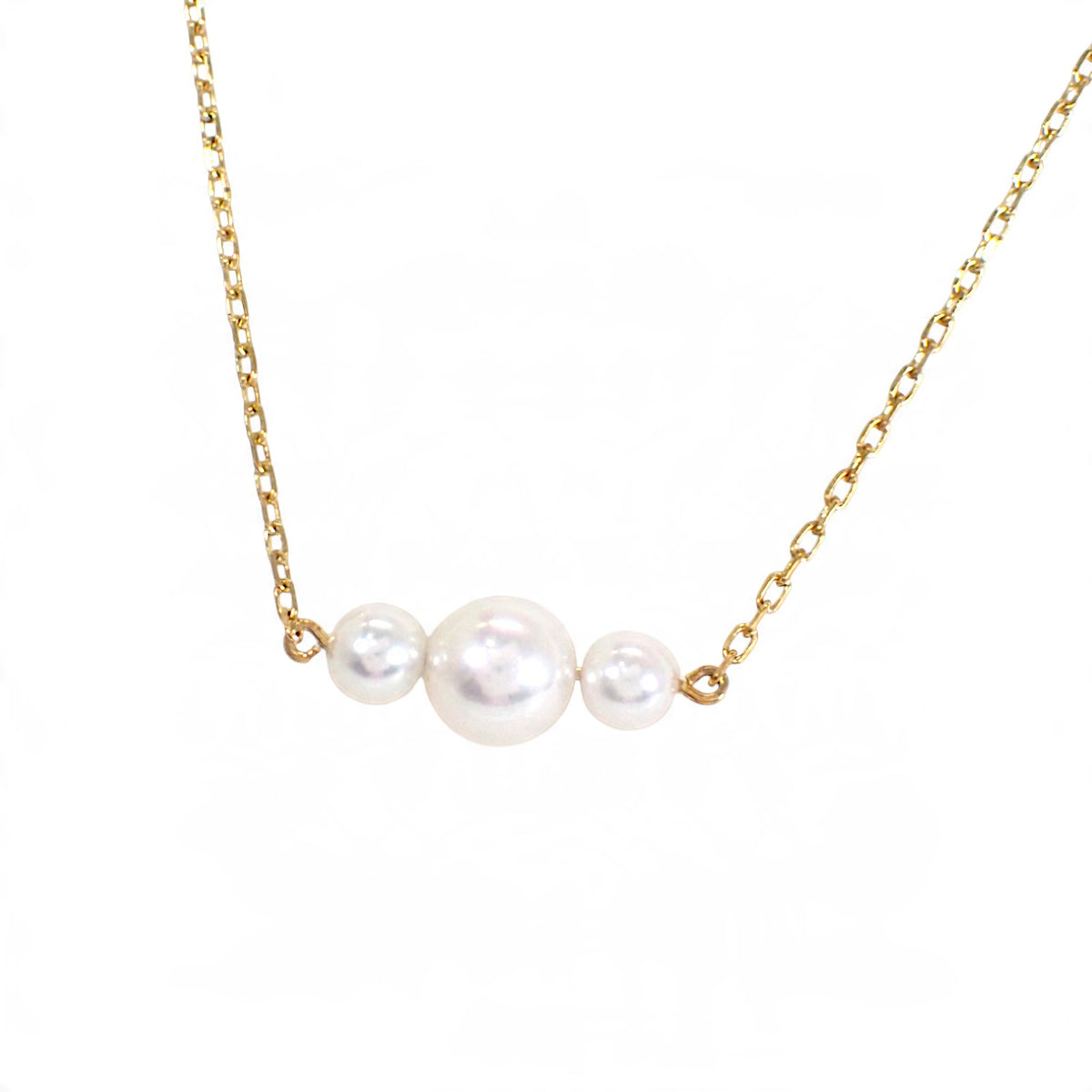 MIKIMOTO Pearl Necklace K18 Yellow Gold Akoya Pearl Gold Women's [Used] [A Rank]