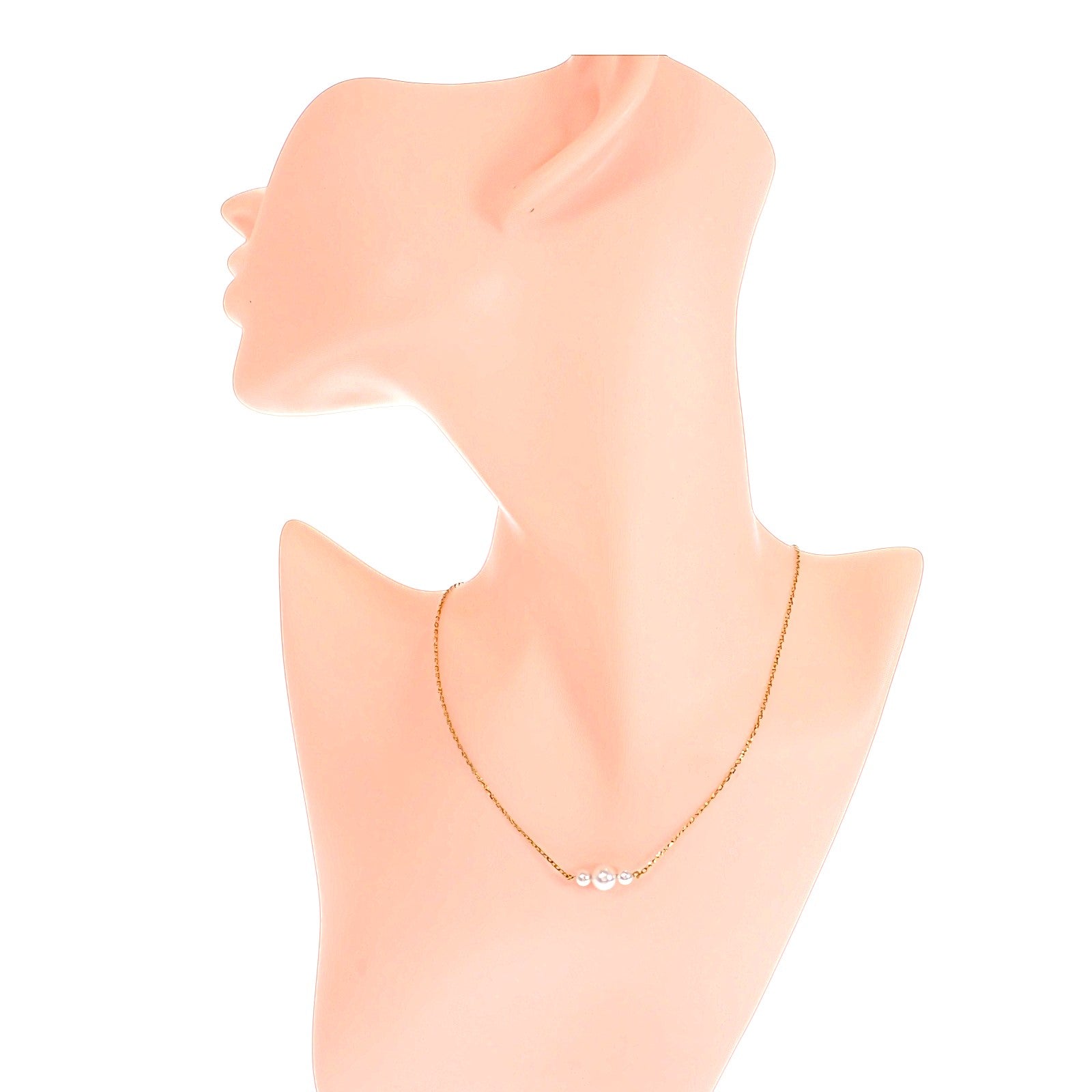 ミキモト MIKIMOTO パール ネックレス K18イエローゴールド アコヤ真珠