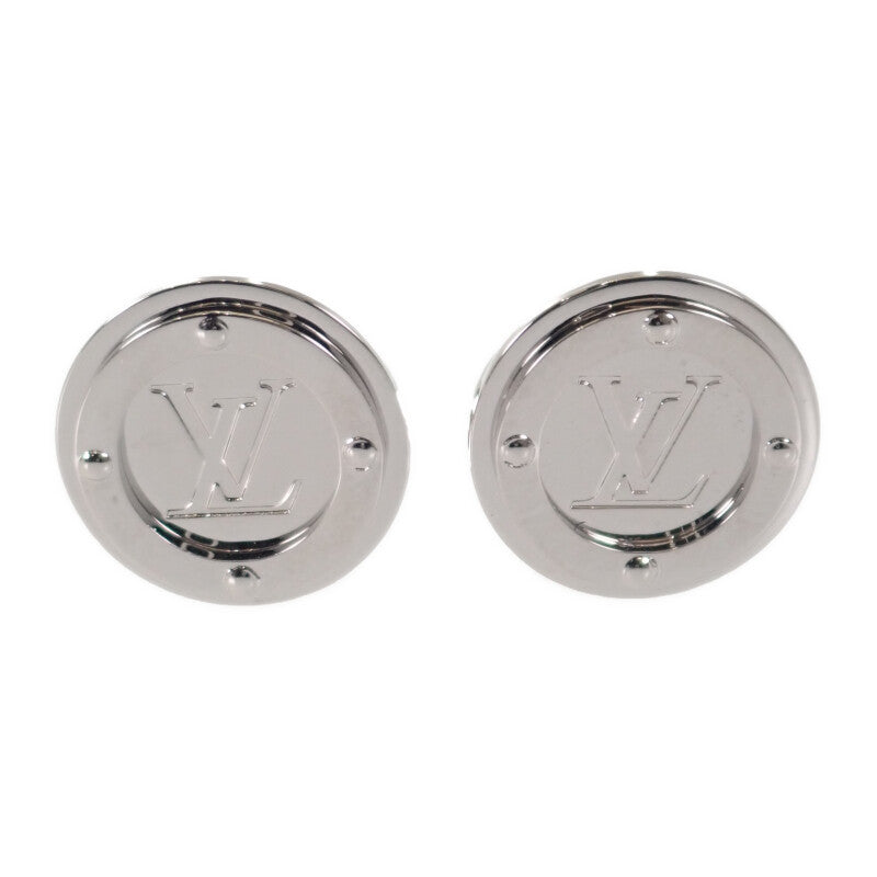 【中古】ルイヴィトン LOUIS VUITTON カフリンクス・LVサークル M68100 カフス メタル シルバー メンズ【Aランク】