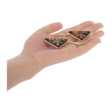 プラダ PRADA メタルバレッタ 1IF169 ヘアアクセサリー メタル プレックス トータスカラー ゴールド レディース【中古】【Aランク】