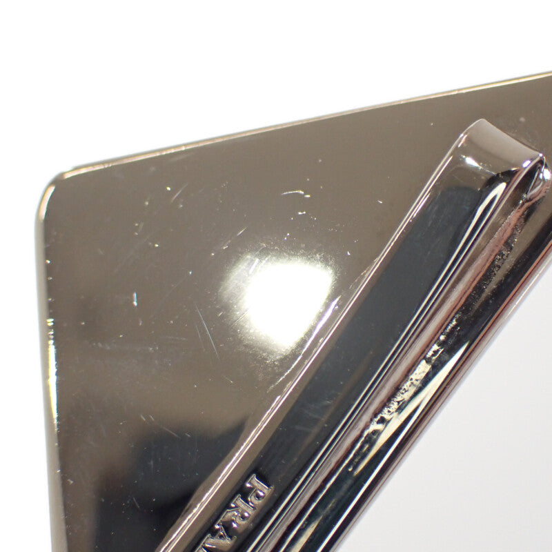 プラダ PRADA ヘアピン 1IF051 ヘアアクセサリー メタル ブラック シルバー レディース【中古】【Aランク】