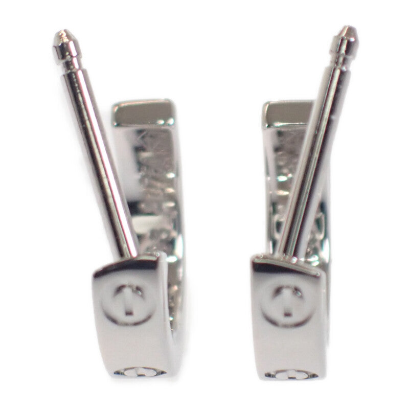 カルティエ CARTIER ラブ フープ イヤリング スモール B8028900 ピアス K18ホワイトゴールド レディース【中古】【Aランク】