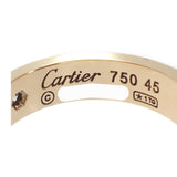 【中古】カルティエ CARTIER ラブリング スモールモデル B4056100 リング K18イエローゴールド 5号 ダイヤモンド 45 レディース【Aランク】
