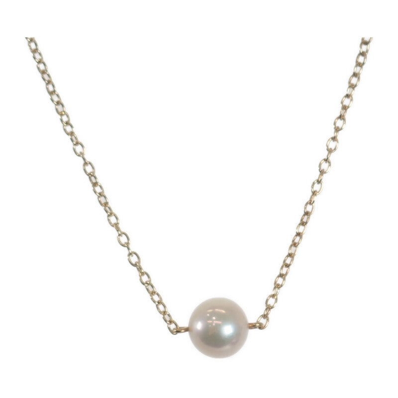 【中古】ミキモト MIKIMOTO パールネックレス ネックレス K18イエローゴールド アコヤ真珠 レディース【Aランク】